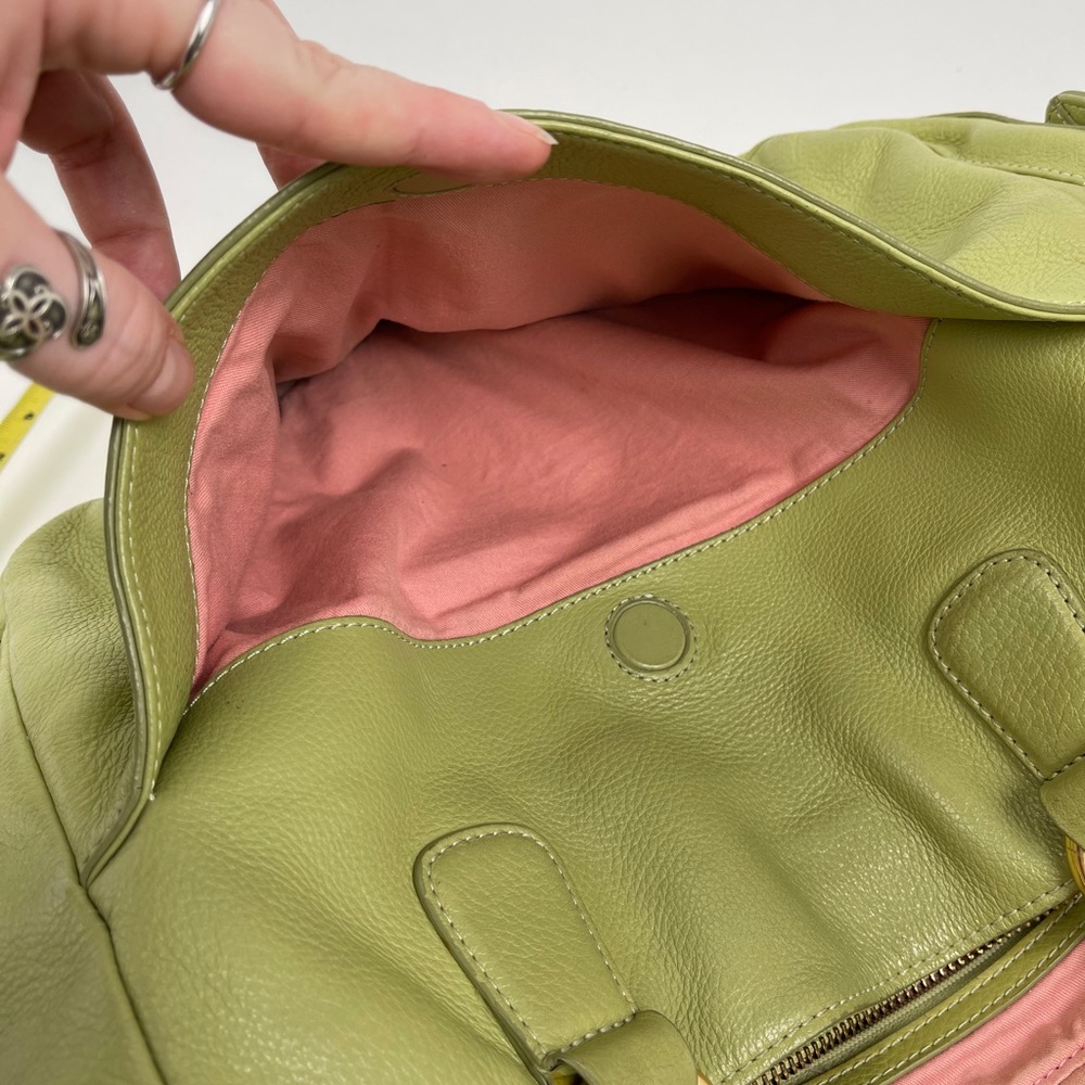 Sigrid Olsen Leather Shoulder Bag in Light Green - Picture 15 of 16